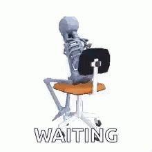 Waiting For Help Skeleton GIF - WaitingForHelp Waiting Skeleton - Discover & Share GIFs Waiting Gif, Skeleton Gif, Still Waiting, Cute Gif, Animated Gif, Cool Gifs, Skeleton, Funny Memes, Gif