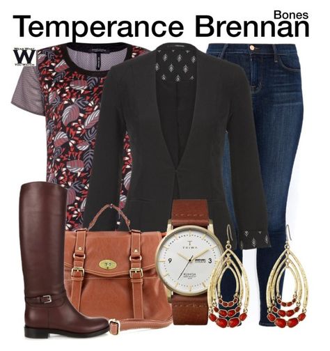 "Bones" by wearwhatyouwatch ❤ liked on Polyvore featuring Maison Scotch, J Brand, maurices, Gianvito Rossi, Triwa, Lucky Brand, television and wearwhatyouwatch Bones Outfits, Temperance Brennan, Minimal Wardrobe, Emily Deschanel, Character Inspired Outfits, Fandom Fashion, Fandom Outfits, Movies Outfit, Gym Style