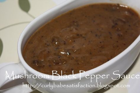 Black Pepper Gravy Recipe, Black Pepper Sauce Recipe, Pepper Sauce For Steak, Mushroom Pasta Sauce, Black Pepper Sauce, Pepper Gravy, Lamb Steaks, Lamb Chop Recipes, Chicken Mushroom Recipes