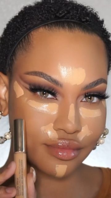 Medium Skin Tone Makeup, One Layer Makeup, Skin Tone Makeup, Contour Tutorial, Brown Girls Makeup, Double Wear Foundation, Makeup Help, How To Apply Concealer, Face Makeup Tips