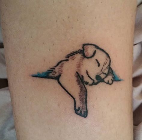 14 Best Golden Retriever Tattoos That Show Your True Devotion | Page 2 of 3 | PetPress Kurt Tattoo, Golden Retriever Tattoo, Tatoo Dog, Retriever Tattoo, Golden Retriever Baby, Friendly Dogs, Tattoos For Dog Lovers, Black Cat Tattoos, Funny Tattoos