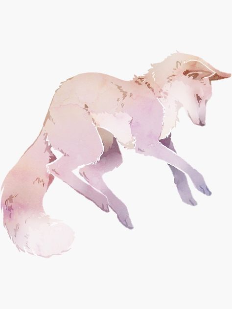 Anime Wolf Drawing, Fox Artwork, Fox Art Print, Fox Illustration, Canine Art, Cute Animal Drawings Kawaii, Creature Drawings, Fantasy Creatures Art, Fox Art