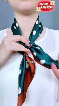 Scarf Styles Videos, Tying Neck Scarves, Neck Scarf Tying Tutorials, How To Tie A Neck Scarf, How To Wear A Scarf Around Your Neck, How To Tie A Scarf Around Your Neck, Neck Scarf Styles, How To Tie A Scarf, Scarf Tying Tutorial