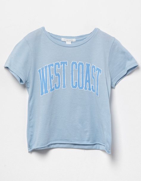 Full Tilt West Coast Girls Crop Tee Cute Summer Shirts, Preppy Shirt, Beachy Outfits, Casual Preppy Outfits, Trendy Outfits For Teens, Cute Preppy Outfits, Full Tilt, Back To School Shopping, Top Graphic Tees