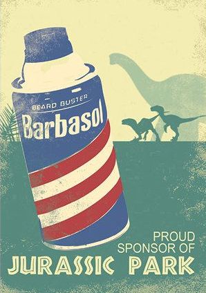 Barbasol Jurassic Park Barbasol Can, Barbasol Jurassic Park, Jurassic Park Barbasol, Boy's Rooms, Walking With Dinosaurs, Jurassic Park 1993, Shave Cream, Book Markers, Jurassic Park World