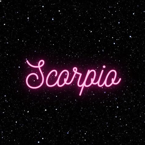 Pink Scorpio, Scorpio Girl, Scorpio Zodiac Facts, Stars In The Sky, Scorpio Season, Fb Cover, Fb Covers, Pink Neon, Scorpio Zodiac