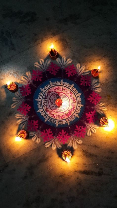 Deepawali Images Hd, Diwali Rangoli Of Flowers, Happy Diwali Aesthetic Photography, Dipawali Snap, Rangoli Pics For Diwali, Dipawali Picture, Aesthetic Diwali Pics, Aesthetic Diwali Rangoli, Happy Diwali Wallpapers Hd Wallpaper