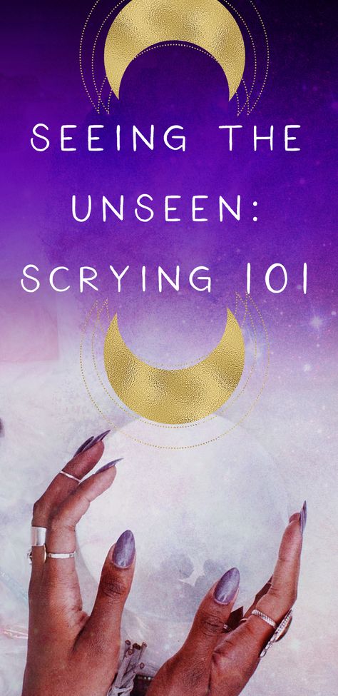 Seeing the unseen // Scrying 101 : Scrying Crystal, Hocus Pocus Spell Book, Tattoo Plant, Altered State Of Consciousness, Psychic Development, Baby Witch, Practical Magic, Reflective Surfaces, Tarot Readers