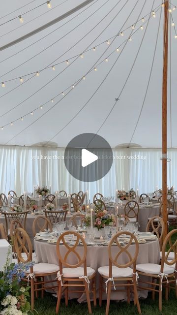 Wedding Content Creator | NY, NJ & Beyond on Instagram: "We will forever be in love with a tented wedding🪽
•
Content: @sobridalsocial 
Planner: @forlifeseventures 
Couple: @gabriellawood @d_nudees 
Photographer: @apollofields 
Videographer: @whitetievideo 
Venue: @zuhoski_farms 
Tent: @mcburnietentrental 
Florist: @brideandblossom 
Entertainment: @lisounddj 
Rentals: @elitepbstentsevents @brodiebeestudio @deccobypartyup 
Linens: @thefinishingtouchny 
Calligraphy: @three.feathers 
Catering: @dolceandgelatocatering @northforkoysters @ssquaredmixology @thecateredfork 
•
#weddinginspo #tentwedding #tentedwedding #sailclothtent #weddingdecor #weddingdetails #floralinspo #hamptons #hamptonstyle #hamptonwedding" Tent Wedding Reception Layout, Wedding Tent Layout, Wedding Reception Layout, Tent Wedding Reception, Reception Layout, Wedding Content, Hamptons Wedding, Tented Wedding, Sailing Outfit