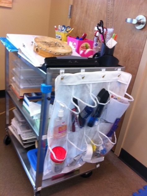 Organizing a cart for traveling teacher Teacher Cart, Teacher Art, Teaching Organization, Traveling Teacher, Classroom Teacher, Art Cart, Teacher Organization, Classroom Setup, Elementary Music