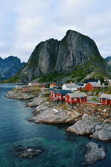 Hamnøy, Lofoten Islands, Norway Norway Lofoten, Longyearbyen, How To Fish, Lofoten Islands, Island Pictures, Mountains Travel, Orange House, Countries In The World, Norway Travel