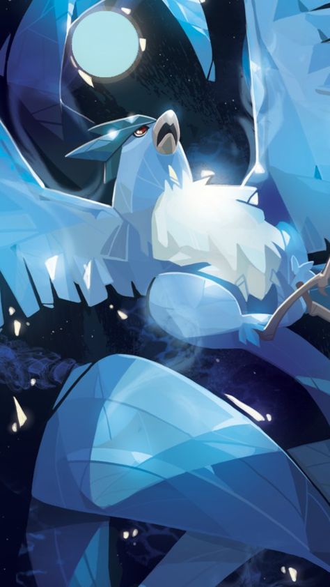 Ice Pokemon Wallpaper, Articuno Art, Ice Type Pokemon, Pokemon Vs Digimon, Ice Pokemon, Deadpool Pikachu, Making Snow, Bird Pokemon, Pokemon Dragon