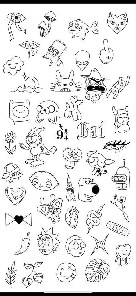 Inch Size Tattoo, Cool Tiny Drawings, Fine Line Minimalist Tattoo Sleeve, Tattoo Designs Easy To Draw, Small Outline Tattoo Men, Small Tattoos For Men Easy, Small East Tattoo Ideas, Cool Doodle Tattoos, Outline Tattoo Ideas Men