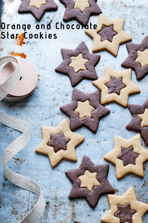 Orange and Chocolate Star Cookies, delicate, buttery, shortbread pastry flavored with orange and dark chocolate are the perfect cookies for the festive season. Dreamy and delicious they will be the "star" of the show of your holiday gatherings. Chocolate Star Cookies, Shortbread Pastry, Cookie Biscuits, Orange And Chocolate, Star Shaped Cookies, Chocolate Stars, Recipe For Christmas, Perfect Cookies, Christmas Creative