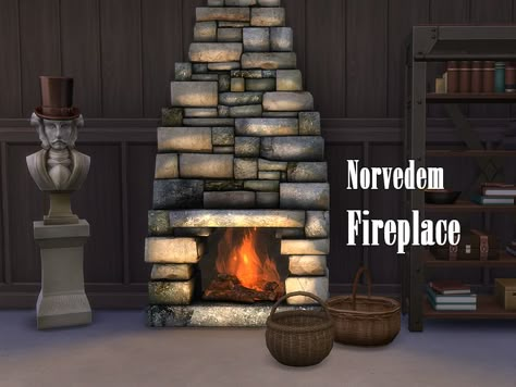 Set for outdoor feasts and home gatherings. Lots of snacks and pleasant decor decorate dwelling. Fireplace will not freeze autumn evening or a winter day. Found in TSR Category 'Sims 4 Fireplaces' Ultimate Decades Challenge, Sims Home Ideas, Sims 4 Historical Cc, Sims 4 Medieval, Sims 4 Historical, Classic Fireplace, Sims 4 Decades Challenge, Sims Home, Medieval Decor