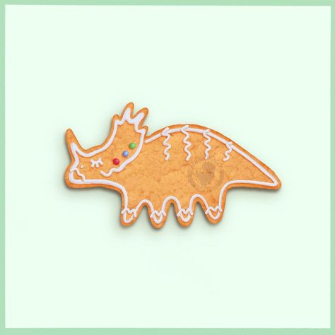 Another gingerbread Dino cookie! Styracosaurus! Which other Dinos do you think I’m going to do? 👀💕 * * * * * #animalartwork… | Instagram Dinosaur Cookies, Animals Artwork, Illustrators On Instagram, Gifts Ideas, Christmas Cookies, New Art, Gingerbread, Thinking Of You, Sculpture