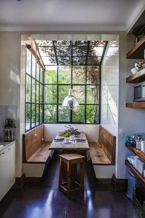 Breakfast Nook Farmhouse Dining Room Set, Rustic Farmhouse Dining Room, Interior Design Per La Casa, Wood Interior, Bilik Tidur, Dining Nook, Interior Modern, Farmhouse Dining Room, Hus Inspiration