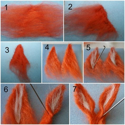 Tovad Ull, Animal Felt, Needle Felted Fox, Needle Felting Tutorial, Needle Felting Diy, Felt Fox, Felt Animal, Felted Wool Crafts, Needle Felting Tutorials