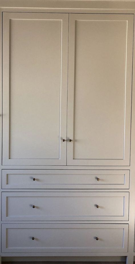 Closets With Cabinets, Linen Wardrobe Cabinet, Built In Linen Cabinet In Hallway, Linen Closet To Built In, Built In Armoire Closet, Neutral Built In Wardrobe, Floor To Ceiling Bathroom Cabinets, Bathroom Linen Cabinet Built In, Linen Cabinet Hallway