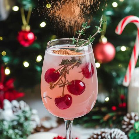 Cherry Vanilla Mocktail Frosted Cherry Vanilla Mule, Cherry Mocktail Recipe, Vanilla Mocktail, Vanilla Cocktail, Christmas Mocktails, Mule Recipe, Cherry Vanilla, Mocktail Recipe, Alcohol Drink Recipes