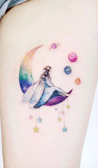 Get Over Heartbreak, Faerie Tattoo, Small Tattoo Design, 6 Tattoo, Pixie Tattoo, Fairy Tattoos, Whimsical Tattoos, Fairy Tattoo Designs, Witch Tattoo