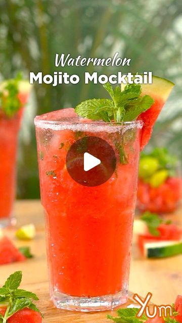 Yum on Instagram: "Watermelon Mojito Mocktail 

#reels #mojito #mocktails #drinks" Watermelon Mocktail Recipe, Watermelon Mojito Recipe, Mojito Mocktail, Watermelon Mojito, Mint Mojito, Watermelon Mint, Mojito Recipe, Mocktail Recipe, Mocktails