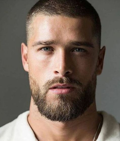 Top 18 Masculine Buzz Cut Ideas For A Confident & Bold Look Thick Hair Bob Haircut, Buzz Cut With Beard, Ducktail Beard, Exercise Cardio, Black Women Short Hairstyles, Round Face Men, Hairstyle For Men, Men's Short Hair, Beard Hairstyle