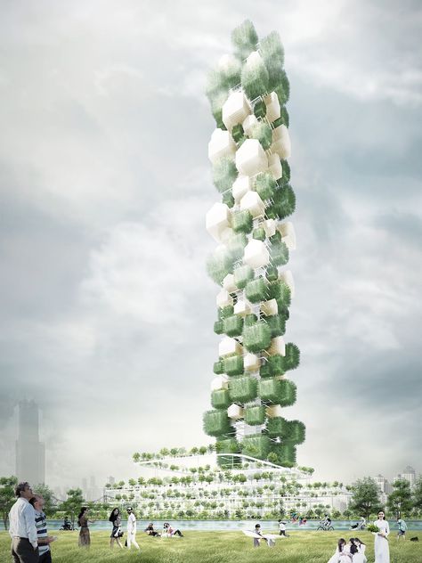 eVolo Magazine Announces 2019 Skyscraper Competition Green Tower, Voxel Art, Architecture Magazine, Vertical Farming, Architectural Competition, Skyscraper Architecture, Tower Building, Tower Design, Architecture Magazines