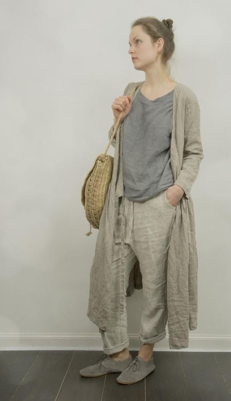 ac796a52db3f16bbdb6557d3d89d1c5adesc52980791ri Loose Summer Dress, Linen Wrap Dress, Boho Mode, Linen Tunic Dress, Stil Boho, Linen Fashion, Linen Tunic, 가을 패션, Linen Dresses