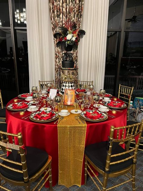 Circus Gala Decor, Night Circus Party Theme, Circus Theme Quinceanera, Circus Table Setting, Greatest Showman Quinceañera, Circus Gala Theme, Circus Sweet 16, Elegant Circus Theme Party, Circus Table Centerpiece