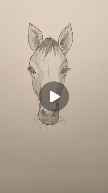 Mark Liam Smith on Instagram: "Draw a horse 🐴 Easy drawing lesson for beginners on how to draw a horse #drawinglesson #howtodraw" Horse Head Outline Simple, Horse Easy Painting, How To Sketch A Horse, Easy Horse Painting Ideas, Horse Sketch Step By Step, How To Draw A Horse Head, How To Draw A Horse Step By Step, How To Draw Horse, Draw Horse Head