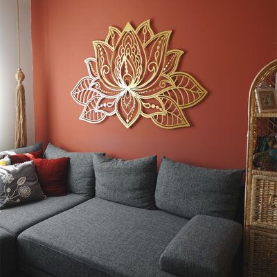 Spiritual Wall Decor, Yoga Studio Design, Mandala Wall Decor, Lotus Mandala, Spiritual Decor, Mandala Wall, Mandala Wall Art, Design Del Prodotto, Decoration Inspiration