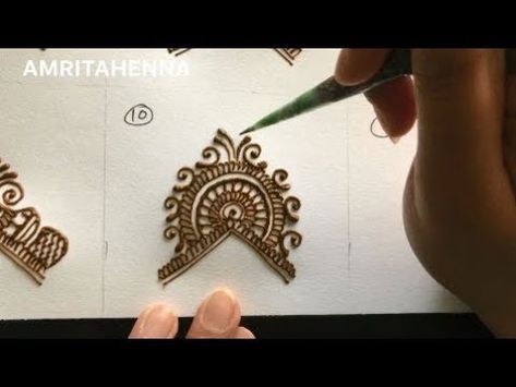 HENNA MEHNDI FOR BEGINNERS - HOW TO START A DESIGN | BEST ONLINE MEHENDI LEARNING TUTORIAL - YouTube Mehndi For Beginners, Henna For Beginners, Beginners Drawing, Henna Tutorial, Henna Drawings, Simple Arabic Mehndi Designs, Beginner Henna Designs, Draw Easy, Mehndi Patterns