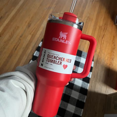 Valentines Limited Edition Stanley, Brand New With Tags Stanley Brand, Stanley Cups, Red Cups, Botol Air, Birthday Wishlist, Stanley Cup, Drinking Cup, Sweet Sixteen, Limited Editions