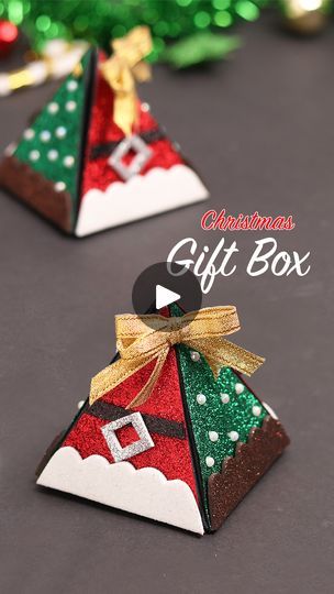 Diy Christmas Gift Ideas, Christmas Gift Box, Christmas Gift Ideas, Art And Craft, Diy Videos, Diy Christmas Gifts, Stamped Cards, Diy Christmas, Christmas Diy