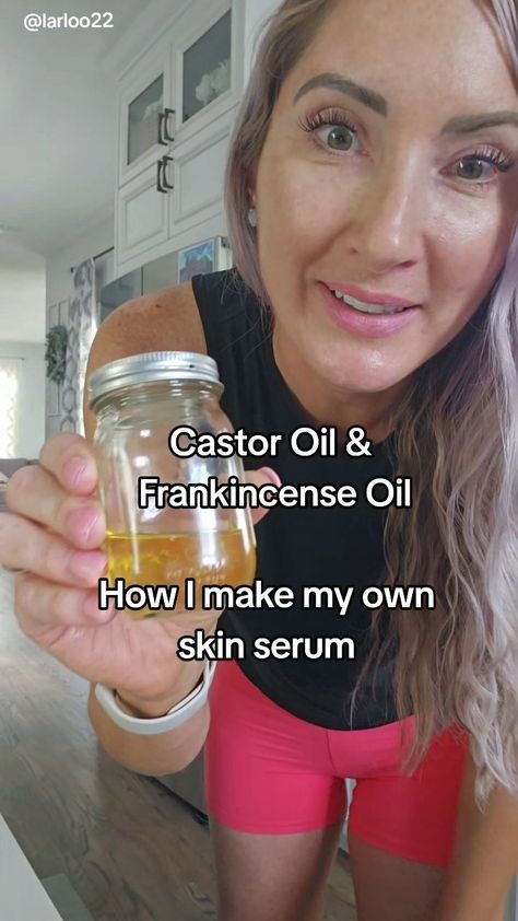 Lauren Gallegos | I love mixing oils for my skin. I love the power of castor oil and frankincense oil. 🌿👉 Check out my Castor Oil PDF Handbook where I... | Instagram Castor Oil And Frankincense, Castor Oil For Face, Castrol Oil, Castor Oil Benefits, Castor Oil Packs, Beef Tallow, Frankincense Oil, Yarn Wall, Cold Remedies