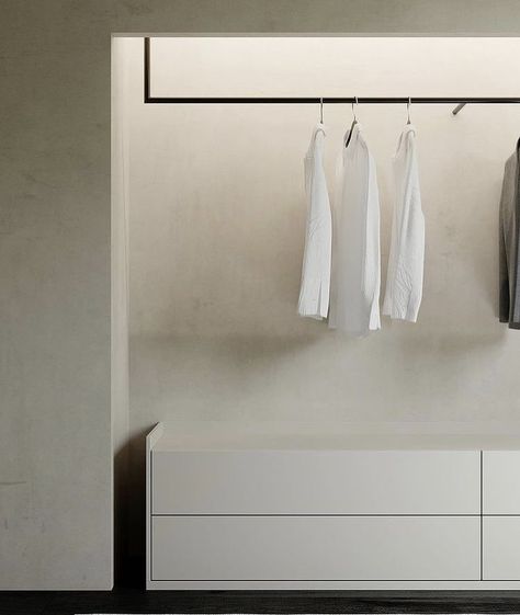 Minimal Closet Design, Minimal Closet, Open Wardrobe, Renovation Inspiration, Wardrobe Room, Closet Room, Dressing Room Design, Store Interior, Wardrobe Closet