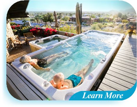 Outdoor Spas Hot Tubs, Cottage Patio, Hot Tub Swim Spa, Container Pool, Swim Spas, Best Above Ground Pool, Endless Pool, Pool Picture, Pool Installation