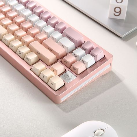 YUNZII AL71 is a custom mechanical keyboard to push your typing experience to the top. Custom Mechanical Keyboard, Gaming Keyboard, Crystal White, Mechanical Keyboard, Pink Crystal, Keyboard, Mac, Gaming, Crystals