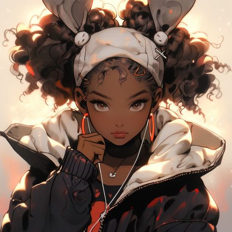 Black People Wallpaper, Cute Cartoon Wallpapers Anime, Anime Black People, Wallpapers Anime, Best Anime Drawings, Happy October, Black Cartoon Characters, Anime Black, Black Anime