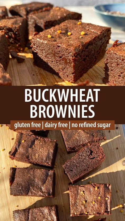 Kamut Flakes Recipes, Buckwheat Recipes Flour, Recipes With Buckwheat Flour, Buckwheat Baking, Mevy Diet, Buckwheat Groats Recipes, Buckwheat Recipe, Buckwheat Brownies, Buckwheat Flour Recipes