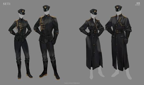 Police Uniform Concept, Police Man Outfit, Sci Fi Dress Uniform, Scifi Uniform Design, Officer Uniform Design, Sci Fi Officer Uniform, Futuristic Police Uniform, Scifi Uniform, Guard Uniform Design