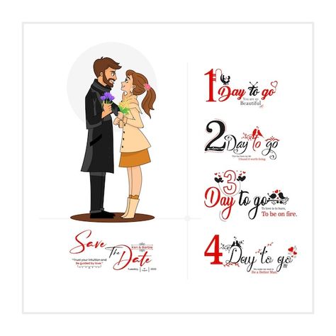 Marriage countdown. day to go countdown.... | Premium Vector #Freepik #vector #countdown #countdown-poster #countdown-numbers #price-sticker 7 Days To Go Countdown, 4 Days To Go Countdown, 2 Days To Go Countdown Wedding, 3 Days To Go Countdown Wedding, 3 Days To Go Countdown, 7 Days To Go Countdown Wedding, 1 Day To Go Countdown Wedding, 5 Days To Go Countdown Wedding, Days To Go Countdown Wedding