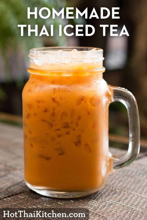 How to Make Thai Iced Tea Like in Thailand Thai Iced Tea Recipe, Thai Tea Recipes, Thai Iced Tea, Thai Spices, Thai Milk Tea, Iced Tea Recipe, Milk Tea Recipes, Iced Tea Recipes, Thai Tea