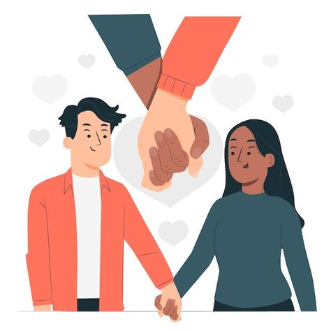 Couple Holding Hands Illustration, Hands Relationship, Holding Hand Illustration, Dating Illustration, Holding Hands Illustration, When Trust Is Broken, Relationship Illustration, Date Illustration, Build Trust In A Relationship