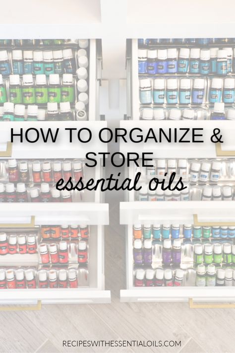 Keeping essential oils organized is one way to maximize the benefits and minimize the risks. Here are some clever ways to organize and store your essential oils in your home. #essentialoilstorage #essentialoilorganization #essentialoiltips #essentialoils #howtoorganizeessentialoils #RWEO Essential Oils Organization, Esential Oils, Essential Oil Shelf, Essential Oil Education, Essential Oils Collection, Young Living Essential Oils Recipes, Yl Oils, Essential Oils Guide, Essential Oil Storage