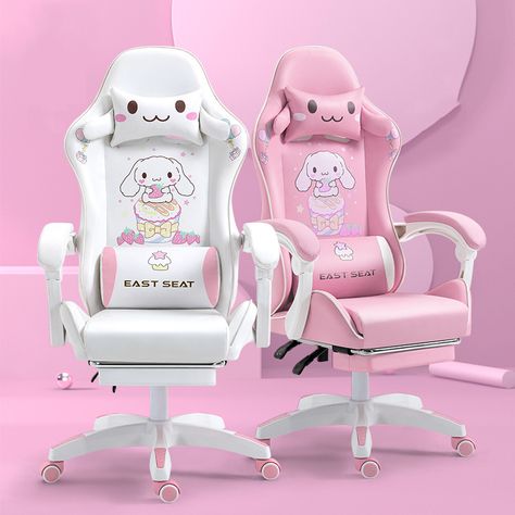 Pink Gaming Chair, ليلو وستيتش, Cheap Office Chairs, Gamer Chair, Racing Chair, Girls Bedroom Furniture, Soft Chair, Adjustable Chairs, Road Mountain