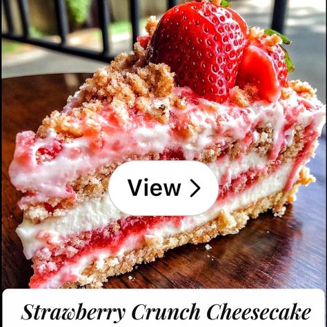 Lemon8 · Berrylicious Strawberry Crunch Cheesecake 🍓 · @Care-w/Natasha Berrylicious Strawberry Crunch Cheesecake, Strawberry Crunch Pie, Berrylicious Strawberry Crunch Cake, Strawberry Cheesecake Birthday Cake, Strawberry Cheesecake Decoration Ideas, Strawberry Crunch Cheesecake Cake, Strawberry Cake Desserts, Strawberry Crunch Recipe, Strawberry Cheesecake Crunch