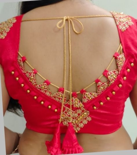 Back Side Blouse Design, Blouse Design Back Side, Blouse Designs Latest Back Side, Saree Blouse Sleeves, Blouse Designs Back Side, Blouse Designs Boat Neck, Latest Fashion Blouse Designs, Saree Blouse Ideas, Latest Blouse Neck Designs