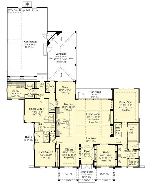 Garage Floor Plans, American Craftsman, Build A Closet, Ceiling Treatments, Stone Siding, Craftsman Style Homes, Craftsman Style House Plans, One Story Homes, Floor Framing